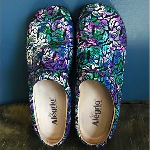 Alegria Kay, Multicolor, Floral Mules Shoes